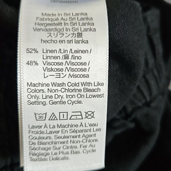 Madewell Tall Linen-Blend Pull-On Tapered Pants Size Small - Picture 7 of 8